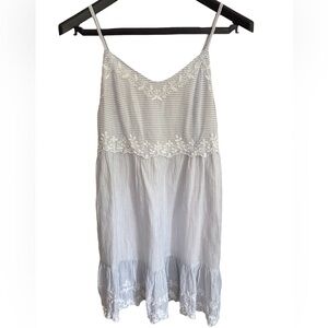Joie Blue and White embroidered sundress